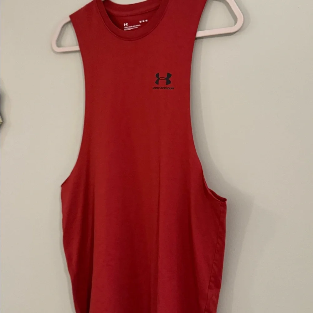 Under Armour Men's Red Tank Top - Picture 2 of 4